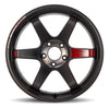 RAYS VOLK RACING TE37SL Black Edition III 19x9.5 +23 / 10.5 +34 5x112 PRESSED BLACK / RIM REDOT