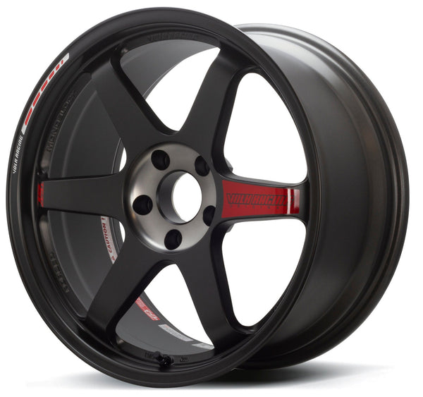 RAYS VOLK RACING TE37SL Black Edition III 19x9.5 +23 / 10.5 +34 5x112 PRESSED BLACK / RIM REDOT