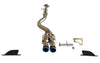 Invidia R400 cat-back exhaust rolled titanium - GR Corolla
