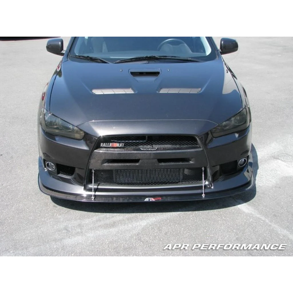 APR- Mitsubishi Evolution X with OEM lip Front Wind Splitter 2008-2016