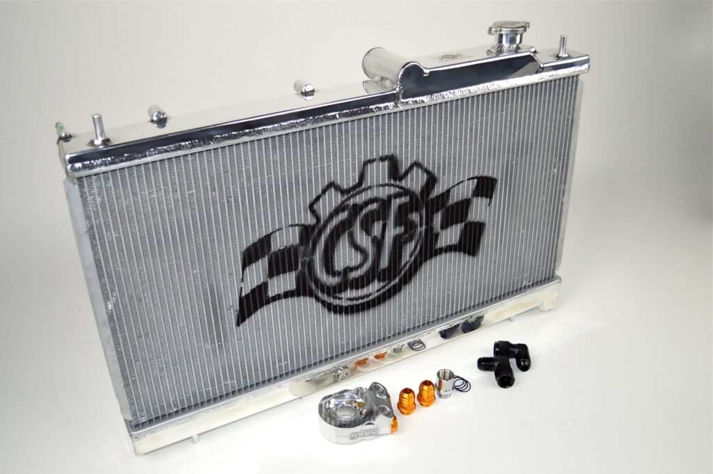 CSF Aluminum Radiator w/ Built In Oil Cooler - Subaru WRX/STI 2008 - 2014