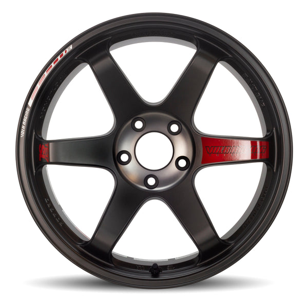 RAYS VOLK RACING TE37SL Black Edition III 19x9.5 +23 / 10.5 +34 5x112 PRESSED BLACK / RIM REDOT