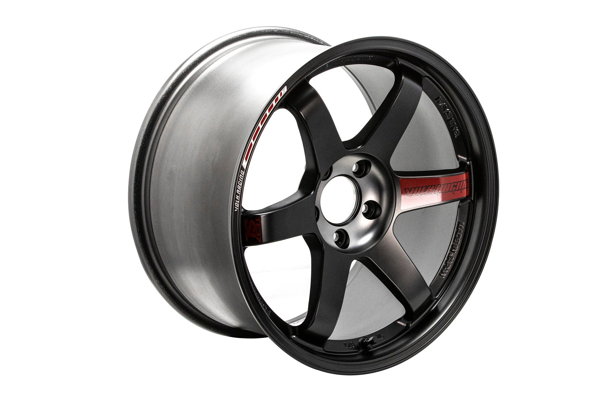 RAYS VOLK RACING TE37SL Black Edition III 19x9.5 +23 / 10.5 +34 5x112 PRESSED BLACK / RIM REDOT