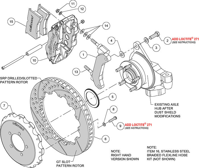 Wilwood Narrow Superlite 6R BBK - Subaru WRX/STI 2002-2014